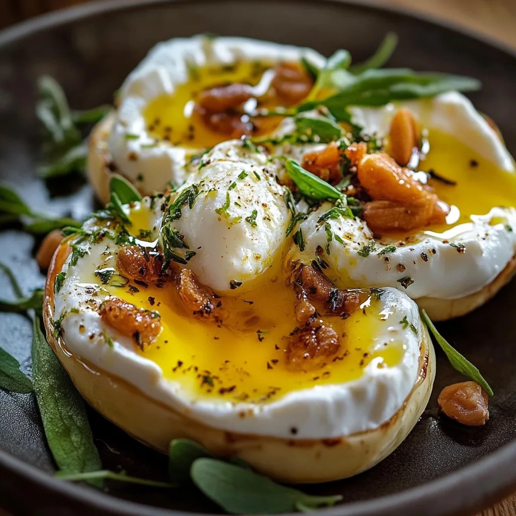 Gefüllte Süßkartoffeln mit Burrata