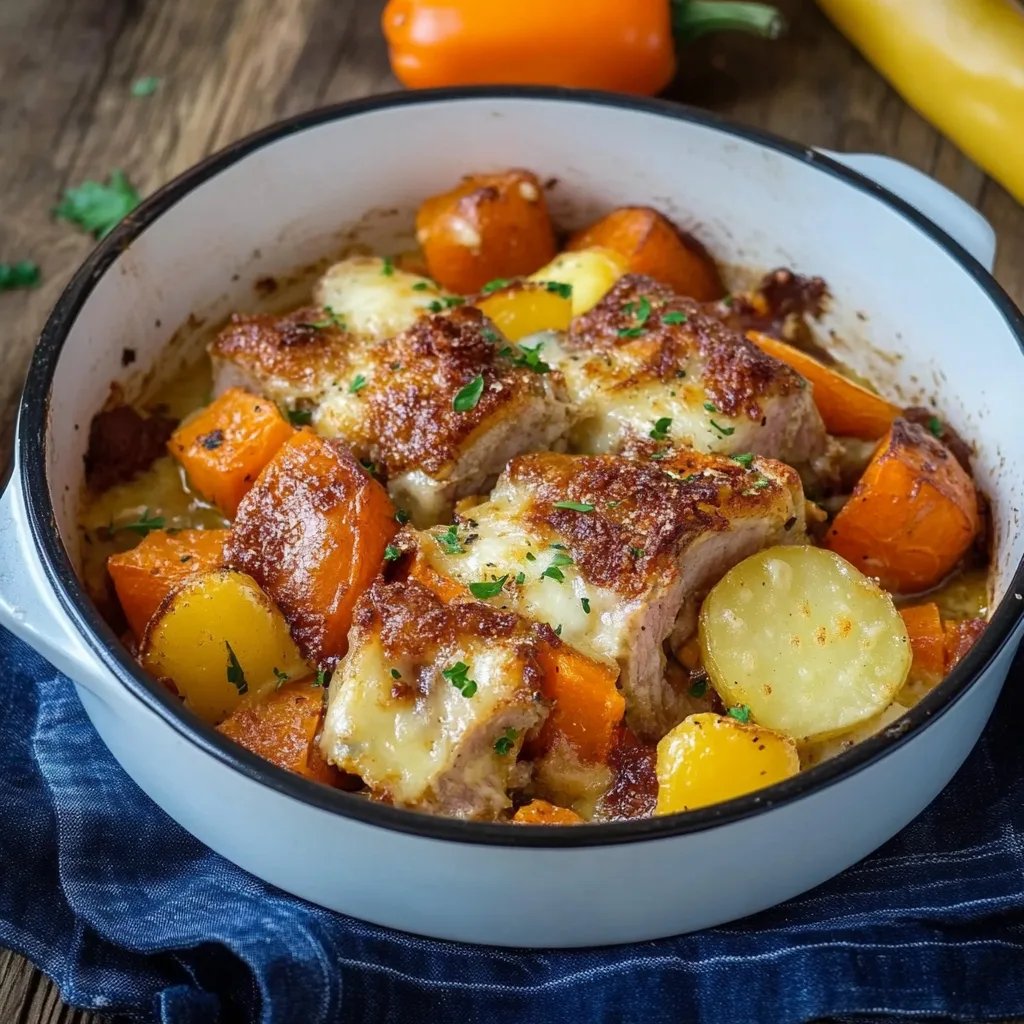 Kürbis Kartoffel Auflauf