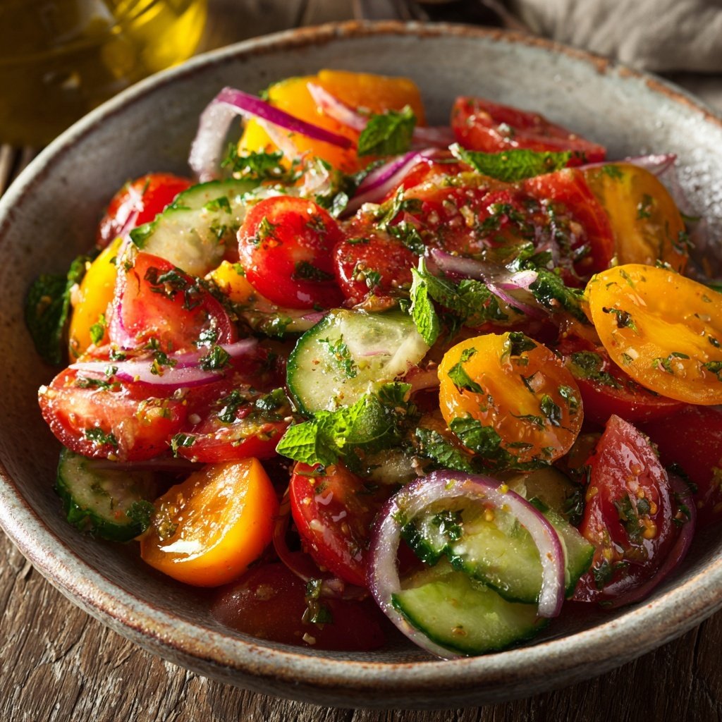 Tomaten Gurken Salat Zum Grillen