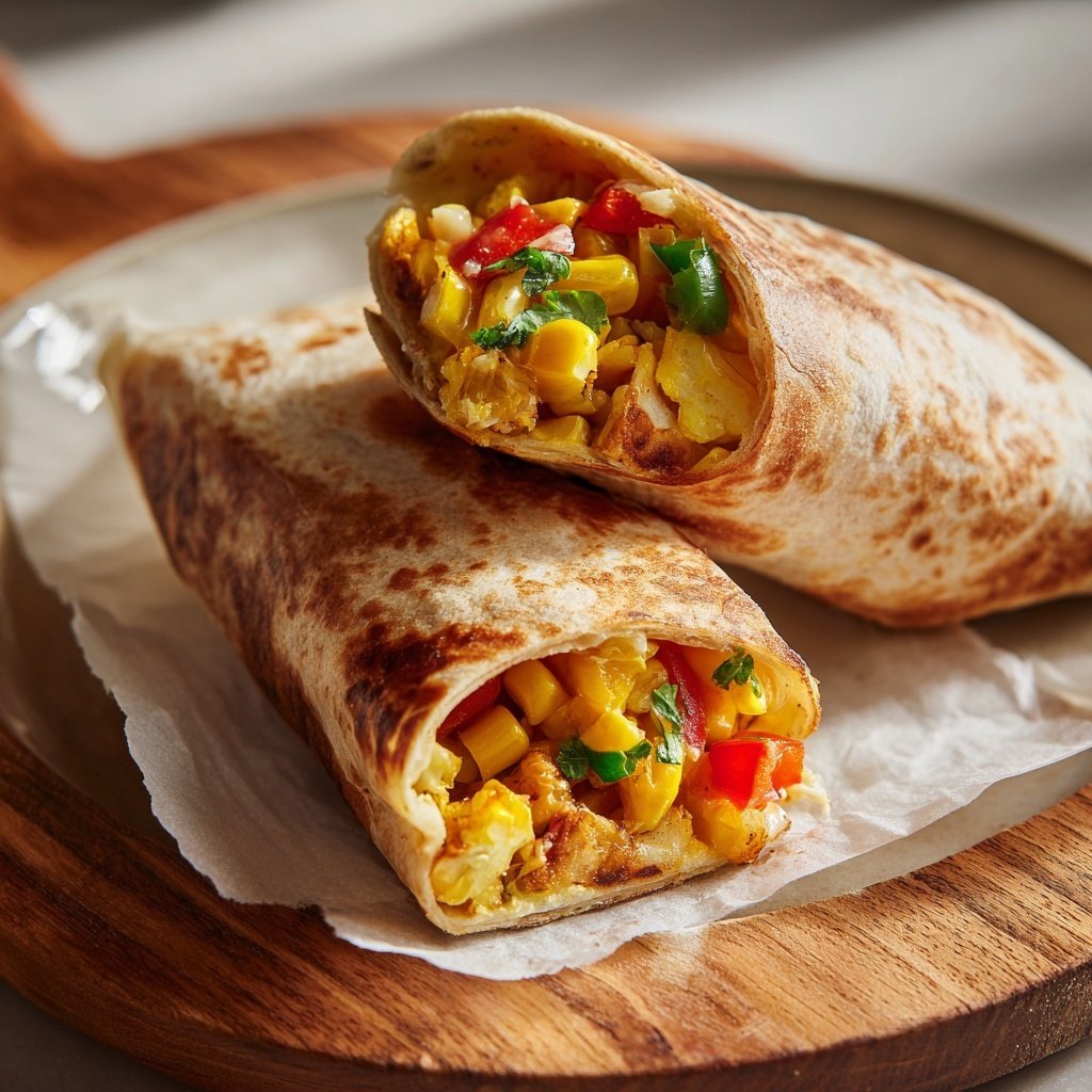 Wraps mit Mais und Paprika