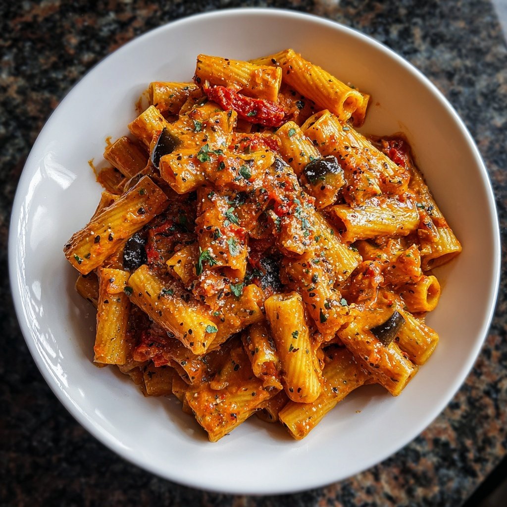 Internationale Küche Italienische Pasta alla Norma