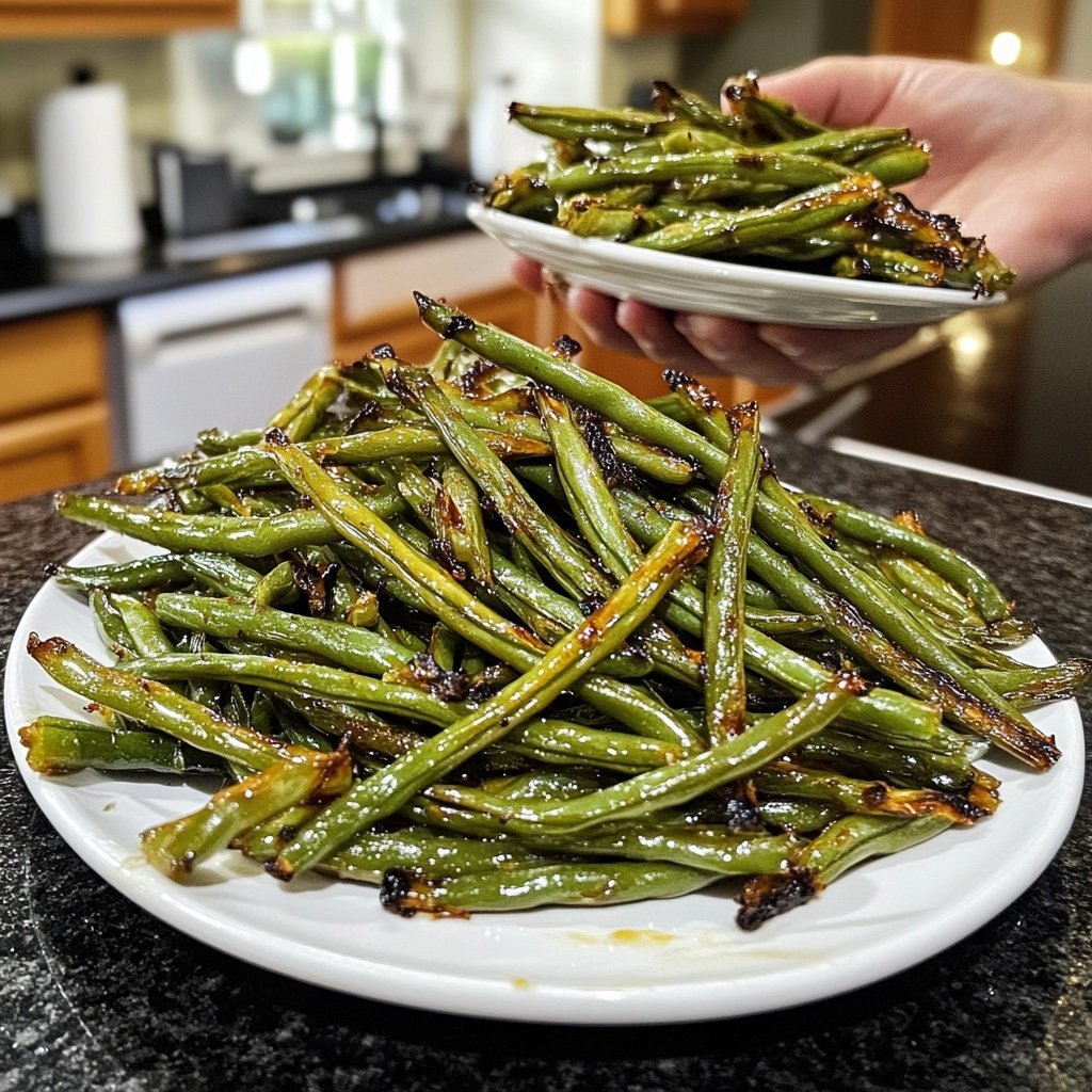Grüne Bohnen aus dem Ofen – vegetarisches Rezept